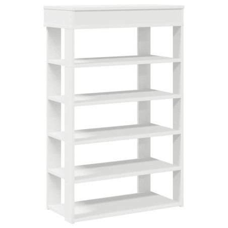 vidaXL Scarpiera Bianca 60x30x98 cm in Legno Multistrato