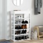 vidaXL Scarpiera Bianca 60x30x98 cm in Legno Multistrato
