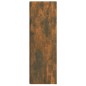 Scaffale Angolare Rovere Fumo 33x33x100 cm Legno Multistrato