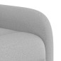 vidaXL Poltrona Reclinabile in Tessuto Grigio Nuvola