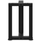 vidaXL Gambe Tavolino da Caffè a T 2 pz Nero 28x25x(42-43) cm Acciaio vidaXL Gambe Tavolino da Caffè a T 2 pz Nero 28x25x(42-43) cm Acciaio