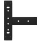 vidaXL Gambe Tavolino da Caffè a T 2 pz Nero 28x25x(42-43) cm Acciaio vidaXL Gambe Tavolino da Caffè a T 2 pz Nero 28x25x(42-43) cm Acciaio