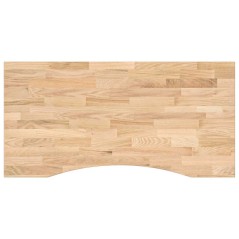 vidaXL Piano Scrivania 100x50x2,5 cm Rovere Massello Non Trattato