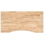 vidaXL Piano Scrivania 100x50x2,5 cm Rovere Massello Non Trattato vidaXL Piano Scrivania 100x50x2,5 cm Rovere Massello Non Trattato