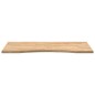 vidaXL Piano Scrivania 100x50x2,5 cm Rovere Massello Non Trattato vidaXL Piano Scrivania 100x50x2,5 cm Rovere Massello Non Trattato