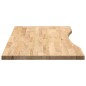 vidaXL Piano Scrivania 100x50x2,5 cm Rovere Massello Non Trattato vidaXL Piano Scrivania 100x50x2,5 cm Rovere Massello Non Trattato