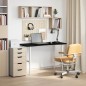 vidaXL Piano Scrivania Marrone Scuro 120x50x2,5 cm in Rovere Massello