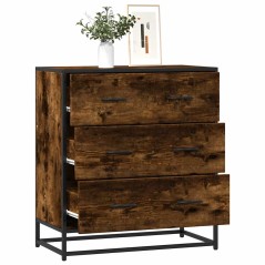vidaXL Credenza Rovere Fumo 68x35x76 cm in Truciolato