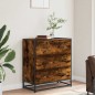 vidaXL Credenza Rovere Fumo 68x35x76 cm in Truciolato vidaXL Credenza Rovere Fumo 68x35x76 cm in Truciolato