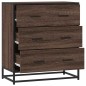 vidaXL Credenza Rovere Marrone 68x35x76 cm in Truciolato e Metallo vidaXL Credenza Rovere Marrone 68x35x76 cm in Truciolato e Metallo