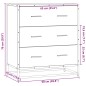 vidaXL Credenza Rovere Marrone 68x35x76 cm in Truciolato e Metallo vidaXL Credenza Rovere Marrone 68x35x76 cm in Truciolato e Metallo