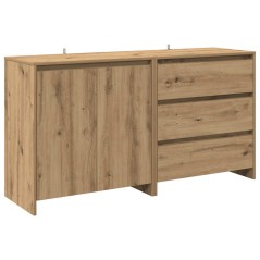 vidaXL Credenza 2 pz Rovere Artigianale in Legno Multistrato