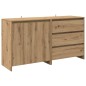 vidaXL Credenza 2 pz Rovere Artigianale in Legno Multistrato