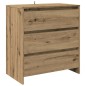 vidaXL Credenza 2 pz Rovere Artigianale in Legno Multistrato