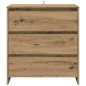 vidaXL Credenza 2 pz Rovere Artigianale in Legno Multistrato