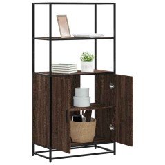 vidaXL Credenza Rovere Marrone 68x35x139 cm Legno Multistrato Metallo