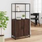 vidaXL Credenza Rovere Marrone 68x35x139 cm Legno Multistrato Metallo