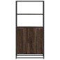vidaXL Credenza Rovere Marrone 68x35x139 cm Legno Multistrato Metallo