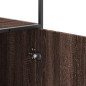 vidaXL Credenza Rovere Marrone 68x35x139 cm Legno Multistrato Metallo