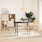 vidaXL Piano Tavolo Marrone Scuro 120x60x2 cm in Rovere Massello Ovale
