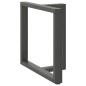 vidaXL Gambe Tavolo Pranzo a T 2pz Antracite 80x35x(72-73) cm Acciaio vidaXL Gambe Tavolo Pranzo a T 2pz Antracite 80x35x(72-73) cm Acciaio