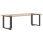 vidaXL Gambe Tavolo Pranzo a T 2pz Antracite 80x35x(72-73) cm Acciaio vidaXL Gambe Tavolo Pranzo a T 2pz Antracite 80x35x(72-73) cm Acciaio