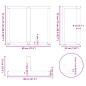 vidaXL Gambe Tavolo Pranzo a T 2pz Antracite 80x35x(72-73) cm Acciaio vidaXL Gambe Tavolo Pranzo a T 2pz Antracite 80x35x(72-73) cm Acciaio