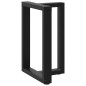vidaXL Gambe Tavolo Pranzo a Forma T 2pz Nero 50x35x(72-73)cm Acciaio vidaXL Gambe Tavolo Pranzo a Forma T 2pz Nero 50x35x(72-73)cm Acciaio