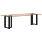 vidaXL Gambe Tavolo Pranzo a Forma T 2pz Nero 50x35x(72-73)cm Acciaio vidaXL Gambe Tavolo Pranzo a Forma T 2pz Nero 50x35x(72-73)cm Acciaio