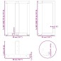 vidaXL Gambe Tavolo Pranzo a Forma T 2pz Nero 50x35x(72-73)cm Acciaio vidaXL Gambe Tavolo Pranzo a Forma T 2pz Nero 50x35x(72-73)cm Acciaio