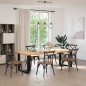 vidaXL Gambe Tavolo Pranzo a Forma T 2pz Nero 80x35x(72-73) cm Acciaio vidaXL Gambe Tavolo Pranzo a Forma T 2pz Nero 80x35x(72-73) cm Acciaio
