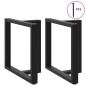 vidaXL Gambe Tavolo Pranzo a Forma T 2pz Nero 80x35x(72-73) cm Acciaio vidaXL Gambe Tavolo Pranzo a Forma T 2pz Nero 80x35x(72-73) cm Acciaio