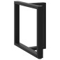 vidaXL Gambe Tavolo Pranzo a Forma T 2pz Nero 80x35x(72-73) cm Acciaio vidaXL Gambe Tavolo Pranzo a Forma T 2pz Nero 80x35x(72-73) cm Acciaio