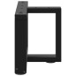vidaXL Gambe Tavolino da Caffè a T 2 pz Nero 50x25x(30-31) cm Acciaio vidaXL Gambe Tavolino da Caffè a T 2 pz Nero 50x25x(30-31) cm Acciaio