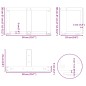 vidaXL Gambe Tavolino da Caffè a T 2 pz Nero 50x25x(30-31) cm Acciaio vidaXL Gambe Tavolino da Caffè a T 2 pz Nero 50x25x(30-31) cm Acciaio