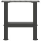 vidaXL Gambe per Tavolino da Caffè Antracite 2 pz 30x(30-31)cm Acciaio vidaXL Gambe per Tavolino da Caffè Antracite 2 pz 30x(30-31)cm Acciaio