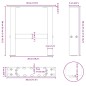 vidaXL Gambe per Tavolino da Caffè Antracite 2 pz 30x(30-31)cm Acciaio vidaXL Gambe per Tavolino da Caffè Antracite 2 pz 30x(30-31)cm Acciaio