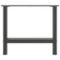 vidaXL Gambe per Tavolino da Caffè Antracite 2 pz 50x(42-43)cm Acciaio vidaXL Gambe per Tavolino da Caffè Antracite 2 pz 50x(42-43)cm Acciaio