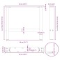 vidaXL Gambe per Tavolino da Caffè Antracite 2 pz 50x(42-43)cm Acciaio vidaXL Gambe per Tavolino da Caffè Antracite 2 pz 50x(42-43)cm Acciaio