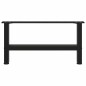 vidaXL Gambe per Tavolino da Caffè Nero 2 pz 70x(30-31) cm Acciaio vidaXL Gambe per Tavolino da Caffè Nero 2 pz 70x(30-31) cm Acciaio