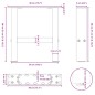 vidaXL Gambe per Tavolino da Caffè Nero 2 pz 40x(30-31) cm Acciaio vidaXL Gambe per Tavolino da Caffè Nero 2 pz 40x(30-31) cm Acciaio