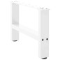vidaXL Gambe per Tavolino da Caffè Bianco 2 pz 50x(30-31) cm Acciaio
