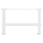 vidaXL Gambe per Tavolino da Caffè Bianco 2 pz 50x(30-31) cm Acciaio