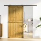 vidaXL Porta per Granaio CORONA 100x210 cm in Legno Massello di Pino vidaXL Porta per Granaio CORONA 100x210 cm in Legno Massello di Pino