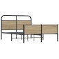 vidaXL Giroletto senza Materasso Rovere Sonoma 120x190cm in Truciolato vidaXL Giroletto senza Materasso Rovere Sonoma 120x190cm in Truciolato