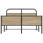vidaXL Giroletto senza Materasso Rovere Sonoma 120x190cm in Truciolato vidaXL Giroletto senza Materasso Rovere Sonoma 120x190cm in Truciolato