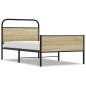 vidaXL Giroletto senza Materasso Rovere Sonoma 90x190 cm in Truciolato vidaXL Giroletto senza Materasso Rovere Sonoma 90x190 cm in Truciolato