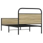 vidaXL Giroletto senza Materasso Rovere Sonoma 90x190 cm in Truciolato vidaXL Giroletto senza Materasso Rovere Sonoma 90x190 cm in Truciolato