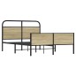 vidaXL Giroletto senza Materasso Rovere Sonoma 140x190cm in Truciolato vidaXL Giroletto senza Materasso Rovere Sonoma 140x190cm in Truciolato