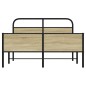 vidaXL Giroletto senza Materasso Rovere Sonoma 140x190cm in Truciolato vidaXL Giroletto senza Materasso Rovere Sonoma 140x190cm in Truciolato